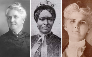 Florence Crawford, Lucy Farrow, Rachel Sizelove (Fotos: Apostolic Faith, Wikipdia)