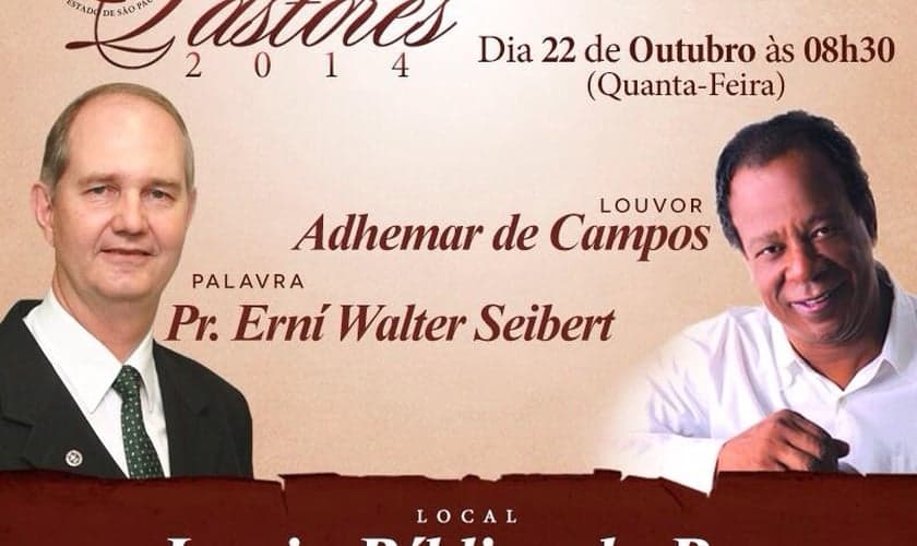 Adhemar de Campos e Helena Tannure estarão no Café de Pastores da CPESP, na Bíblica da Paz