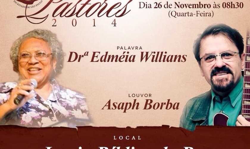Café de Pastores da CPESP contará com participação de Asaph Borba e Edméia Willians