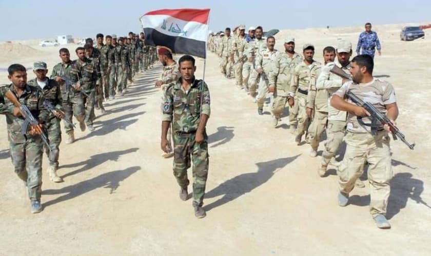 Exército iraquiano e combatentes xiitas unidos