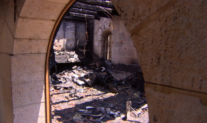 Duas salas do complexo que cerca a igreja situada na margem nordeste do lago de Tiberíades foram danificadas.