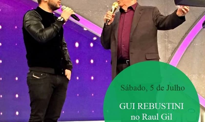 Confira como foi a participação de Gui Rebustini no Programa Raul Gil