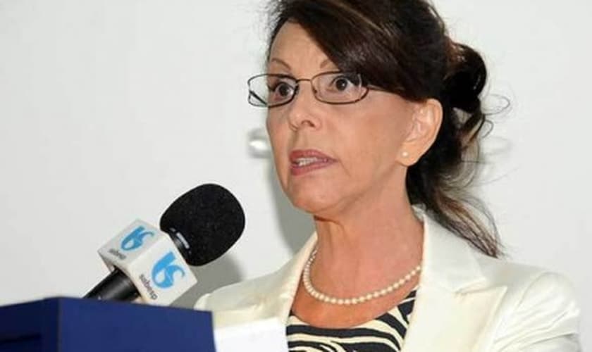 A presidente da Sabesp, Dilma Pena, que prestou esclarecimentos nesta quarta na CPI da Sabesp na Câmara de SP