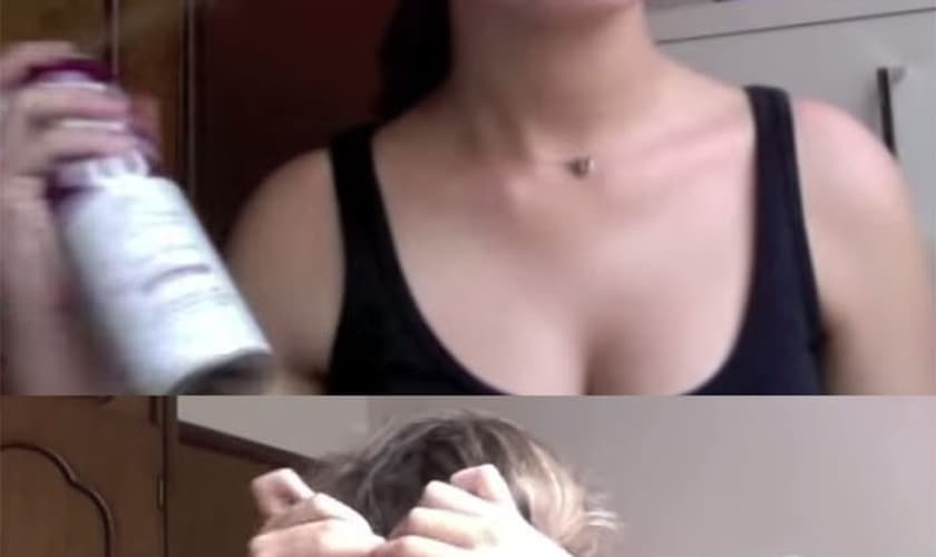 Aprenda a cachos usando meia calça