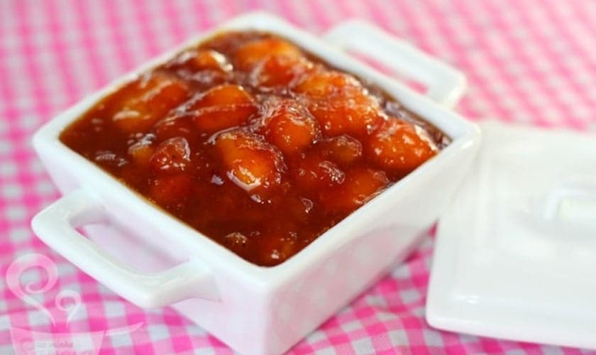 Doce de banana caramelada