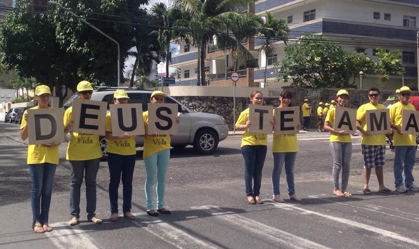 Confira as fotos da ação evangelística promovida pela Igreja Batista Alvorada na Ciclofaixa, em Fortaleza (CE)