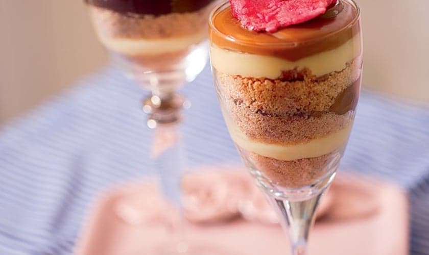 Pavê de brigadeiro e doce de leite