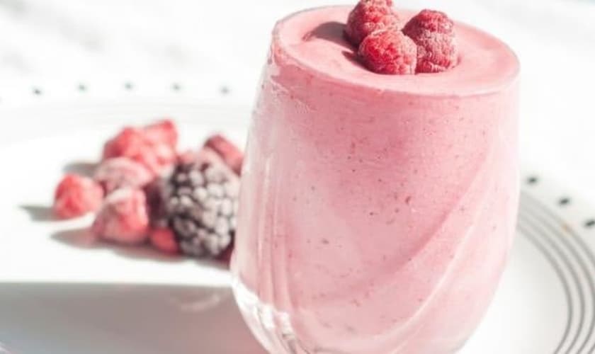 Shake de frutas vermelhas