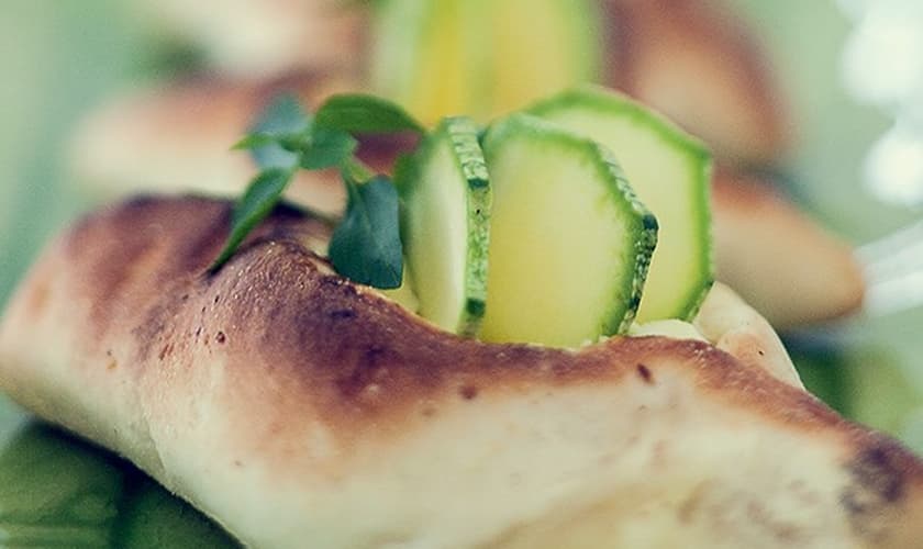 Esfiha light de abobrinha