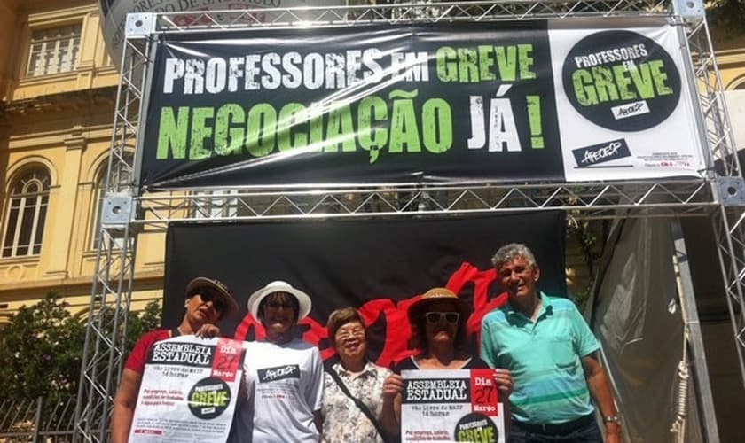 greve dos professores