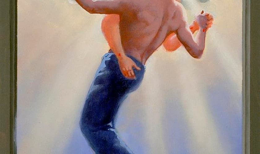 Quadro Paixão de Cristo: A Visão Gay. (Douglas Blanchard/ Fine art america)