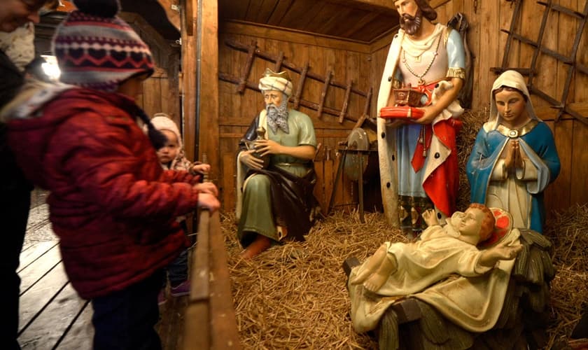 A manjedoura do Condado de Franklin irá segurar a Declaração dos Direitos dos EUA, em vez de Jesus. (Foto: Reuters)