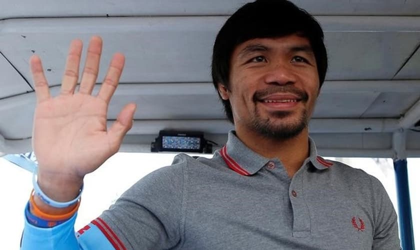 Manny Pacquiao é campeão mundial de boxe e após ter anunciado sua aposentadoria, foi eleito por 15 milhões de votos nas Filipinas. (Foto: Reuters)