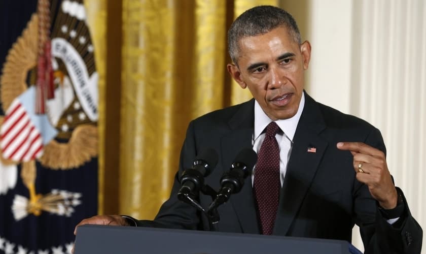 Barack Obama afirmou que 'suas crenças cristãs' o levam a apoiar a política de banheiros transgêneros nas escolas . (Foto: Reuters)