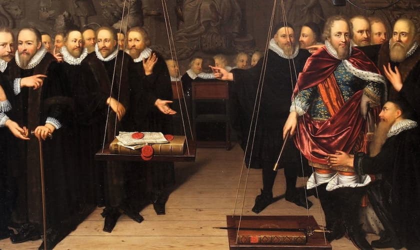 Alegoria da disputa teológica entre arminianos e os seus oponentes. (Foto: Wikipedia)