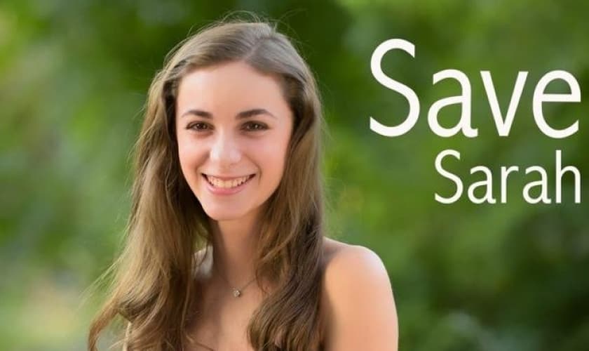 Imagem criada para a campanha no site de doações livres 'GoFundMe'. (Foto: Save Sarah)