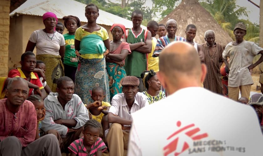 Atuação da MSF em país da África na luta contra o ebola. (Foto: Médicos Sem Fronteiras)