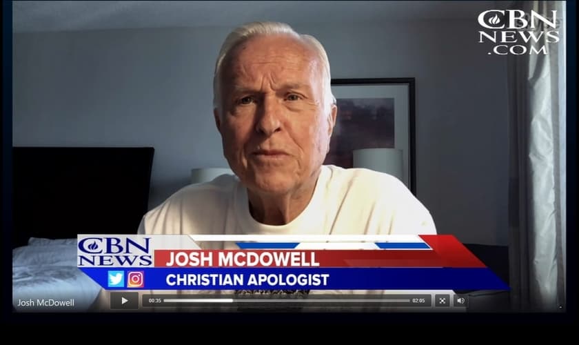 Pastor e escritor Josh McDowell. (Imagem: CBN News)