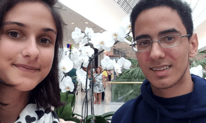 Augusto e Isabella desenvolveram uma amizade durante o ensino médio. (Foto: Arquivo Pessoal).
