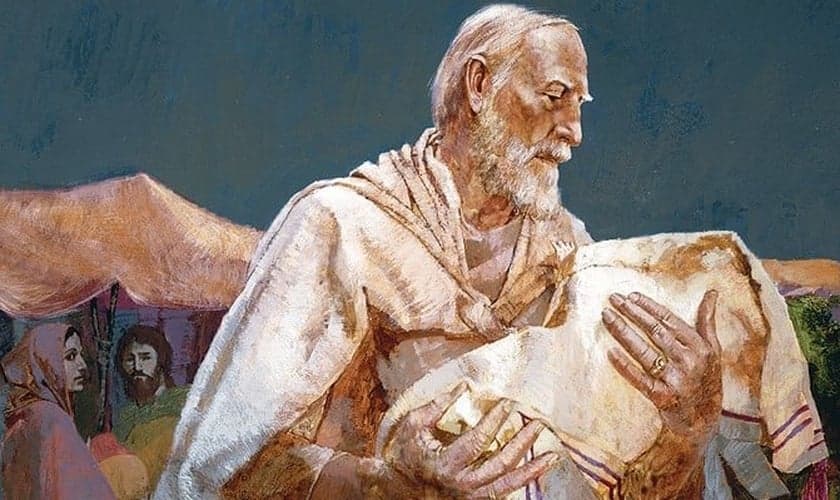 Pintura "Abrãao e Isaque", de William Withaker. (Imagem: Almanaque da Bíblia)