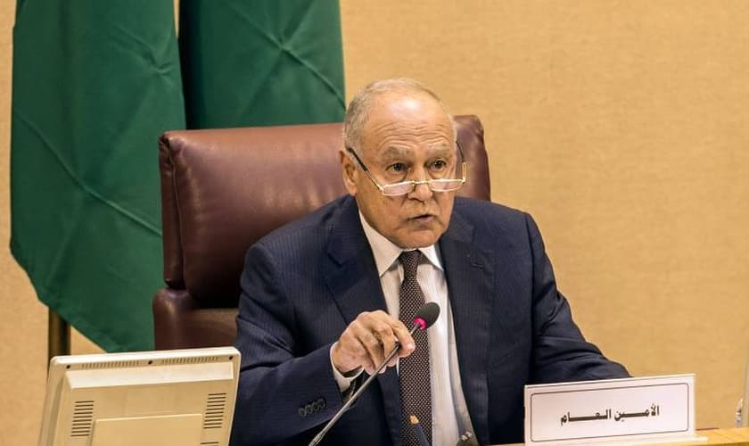 Ahmed Aboul Gheit, secretário-geral da Liga Árabe. (Foto: Khaled Desouki/AFP)