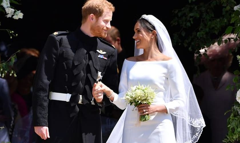 Príncipe Harry e Meghan Markle se casaram no último sábado. (Foto: Getty Images)