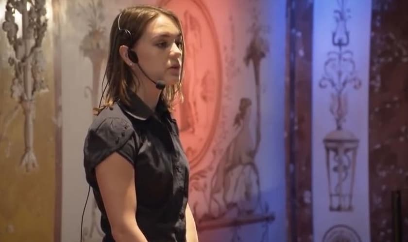 Mirjam Heine gerou grande revolta popular, ao afirmar que a 'pedofilia é uma imutável orientação sexual'. (Imagem: Youtube)