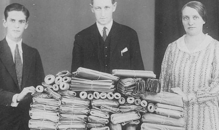 No Rio de Janeiro, a missionária Frida deu início ao jornal Som Alegre. (Foto: Acervo CPAD-CEMP)