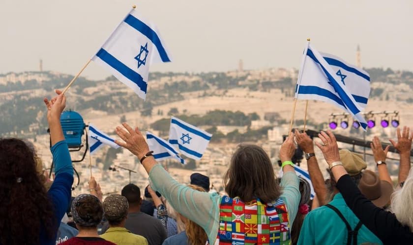 A campanha do 'Dia de Oração pela Paz em Jerusalém' contou com o apoio de cerca de 90 milhões de cristãos em 170 países. (Foto: CBN News)
