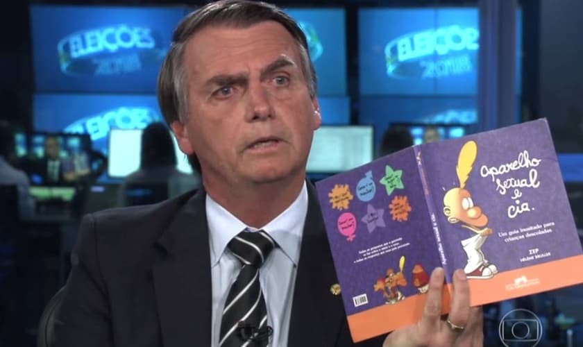 Jair Bolsonaro (PSL) tem repudiado a doutrinação ideológica nas Escolas. (Imagem: Reprodução)