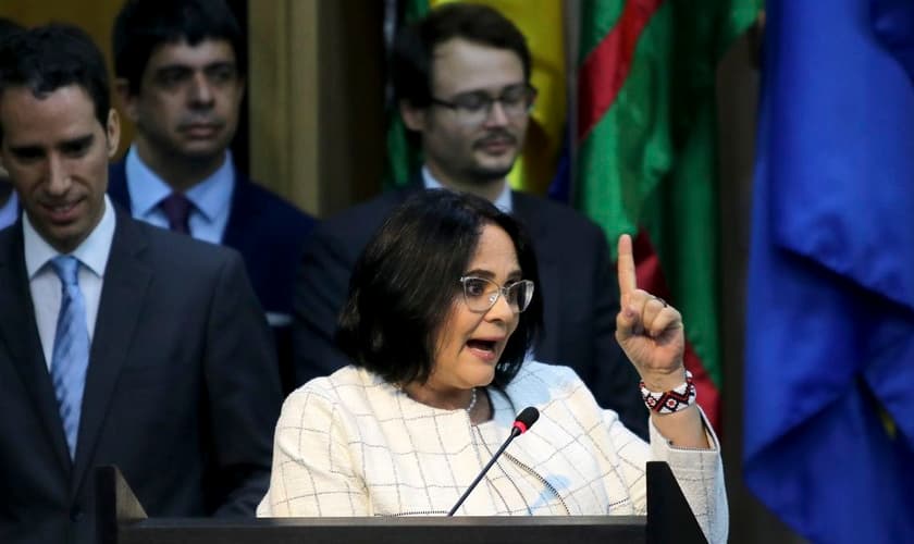 Solenidade de apresentação da ministra da Mulher, Família e Direitos Humanos, Damares Alves. (Foto: Wilson Dias/Agência Brasil)