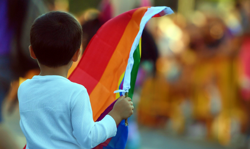 Criança participa de parada gay nos EUA. (Foto: Getty Images)