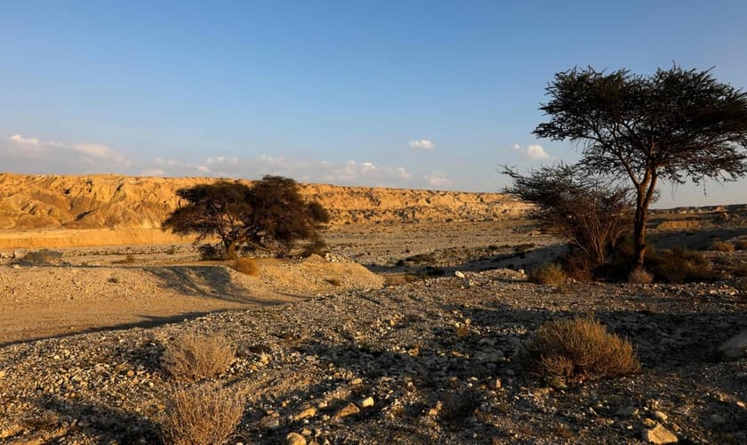 Imagem do lado de fora da caverna Malham no Monte Sodoma, em Israel. (Foto: AFP)