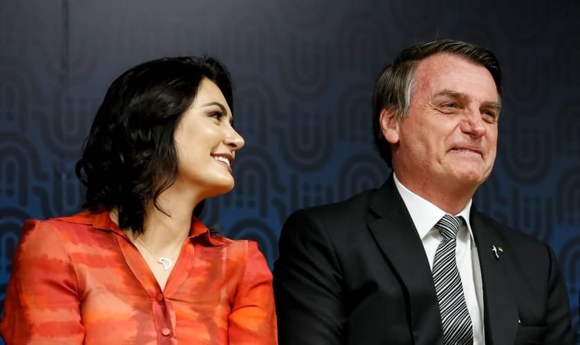 A primeira-dama relatou seu histórico de atividades voluntárias na cerimônia. (Foto: Carolina Antunes)