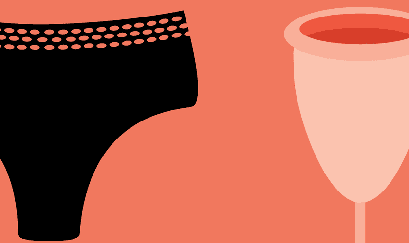 Os coletores e as calcinhas menstruais vêm ganhando adeptas no país. (Foto: Herself)