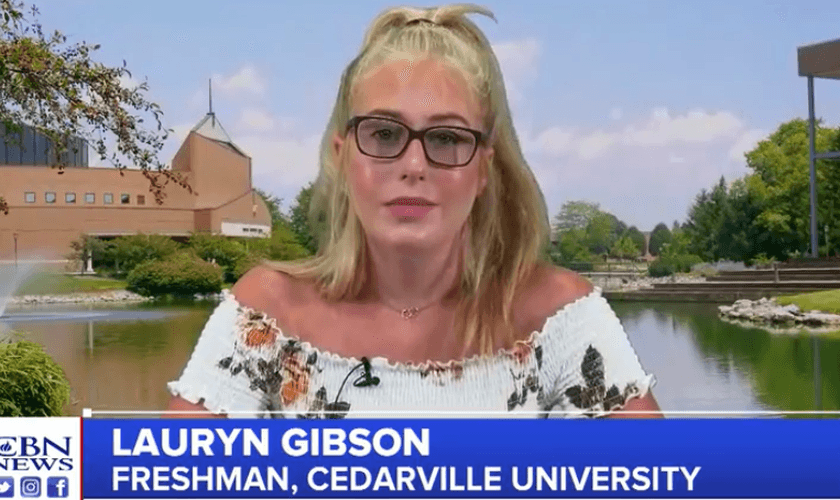 Lauryn Gibson conta sua história em entrevista à CBN News. (Foto: Reprodução/CBN News)