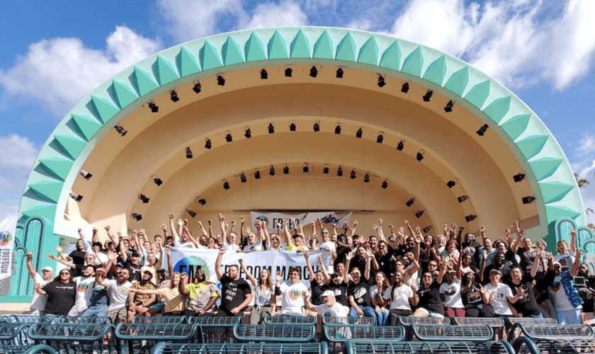 Marcha da Liberdade realizada no Lake Eola Park, em Orlando, Flórida, em 14 de setembro de 2019. (Foto: Reprodução/Christian Post)