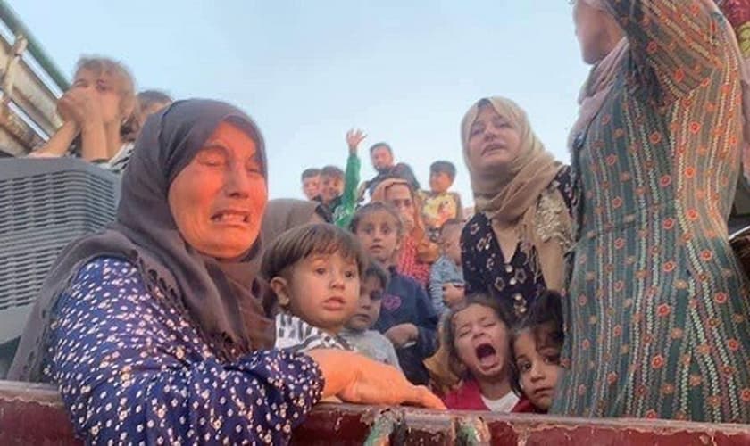 Cristãos fogem dos conflitos na Síria. (Foto: Reprodução/The Ortodox Church)