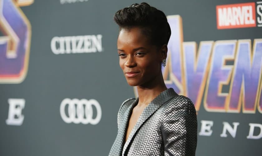 Letitia Wright na estreia mundial de “Vingadores: Guerra do Infinito”, da Marvel. (Foto: Jesse Grant/Getty Images)
