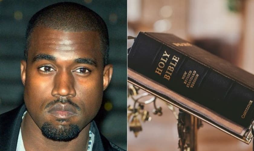 O testemunho de Kanye West (esquerda) tem elevado de maneira notável as buscas por assuntos sobre Jesus e a Bíblia. (Foto: ChurchPop)