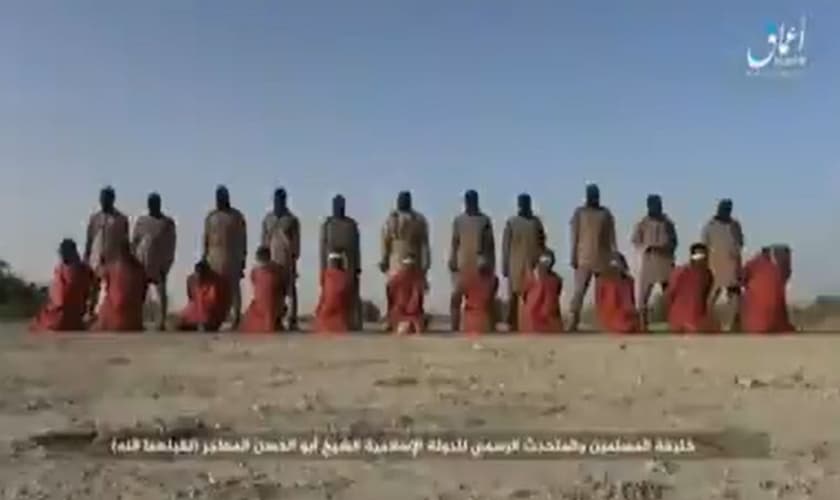Onze homens cristãos nigerianos foram decapitados no Natal por jihadistas do Estado Islâmico. (Foto: Handout)