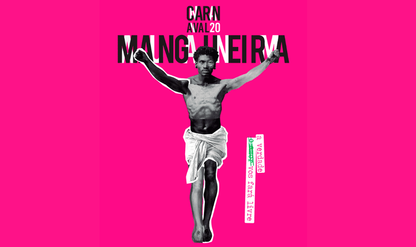 Imagem de divulgação do tema do samba-enredo 2020 da Mangueira. (Foto: Mangueira/Divulgação)