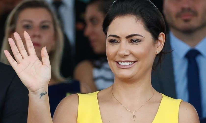 A primeira-dama Michelle Bolsonaro. (Foto: Reprodução/EnquetesOnline)