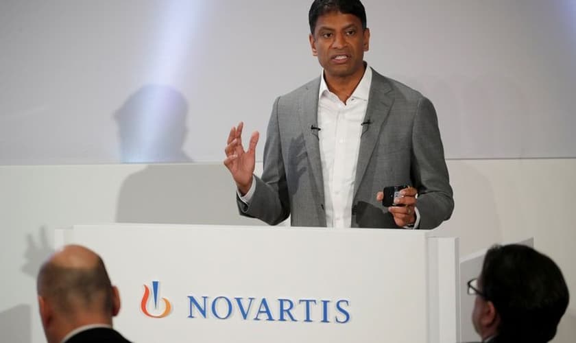 Van Narasimhan, presidente-executivo da Novartis. (Foto: Reprodução/BBC)