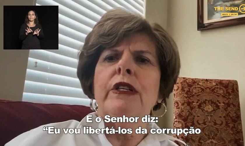 Cindy Jacobs durante participação no The Send Brasil online. (Foto: Reprodução/YouTube)