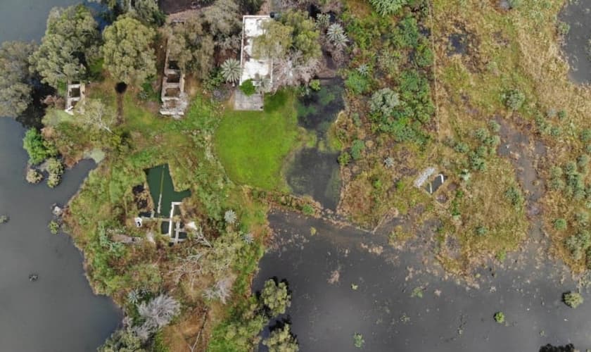 El-Araj, considerada a antiga Betsaida, foi inundada pelo mar da Galiléia. (Foto: Nir-Shlomo Zelinger)