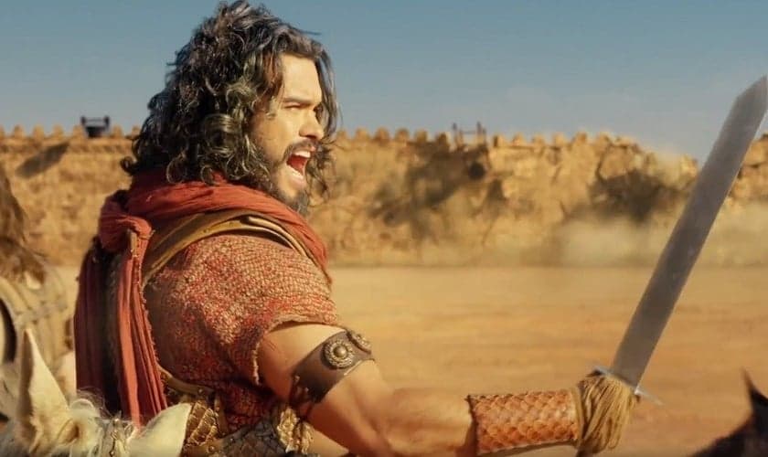 Cena da novela "Terra Prometida", exibida pela Rede Record. (Imagem: Record / Reprodução)