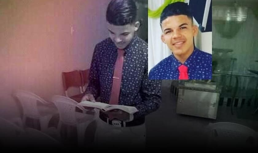 Walace Maynard na igreja. (Foto: Reprodução / Vitória da Conquista Notícias)