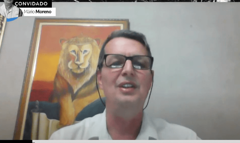 O rabino Mário Moreno fala sobre o fim dos tempos na série de lives do Guiame. (Foto: Guiame)