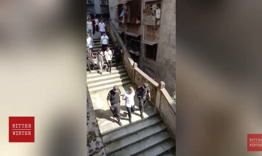 A prisão ocorreu após a polícia invadir a igreja doméstica 'Sola Fide'. (Imagem: Bitter Winter)